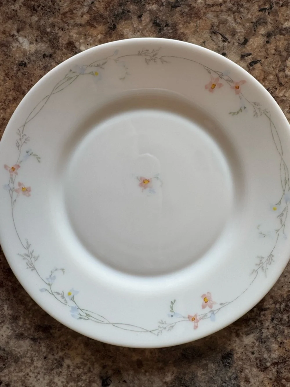 Arcopal France Odessa pattern milk glass salad plate